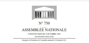 proposition de loi n°750